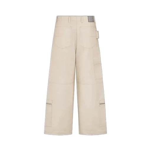 Dior Homme Logo Patch Wide Leg Trousers
