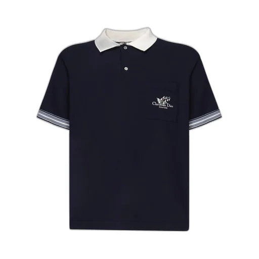 Dior Homme Logo Embroidred Short-Sleeved Polo Shirt