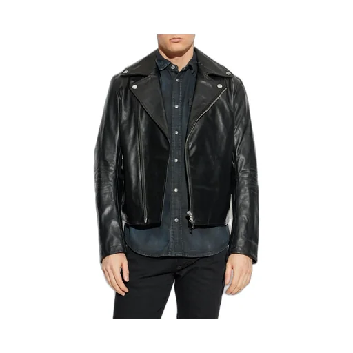 Diesel L-Eo-Wrd Leather Biker Jacket