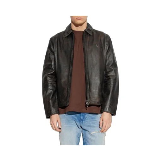 Diesel L Amar Wrd Leather Jacket