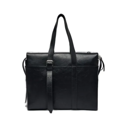 Dries Van Noten Buckle Detailed Zipped Messenger Bag