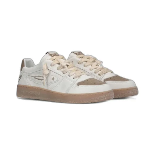 Enterprise Japan Distressed Low-Top Sneakers