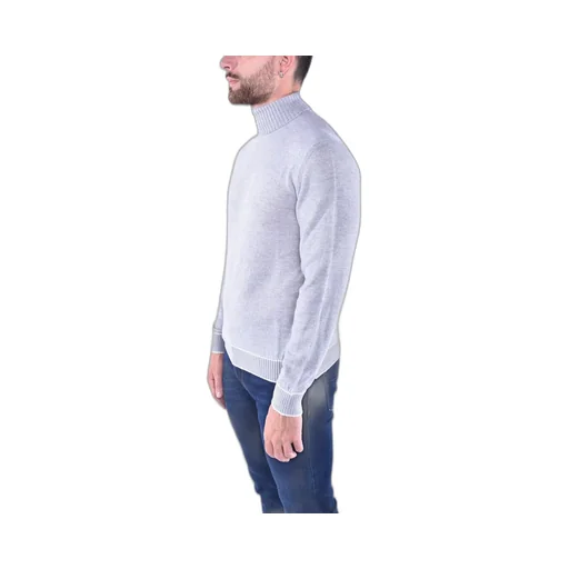 Eleventy Embroidered Turtleneck Knitted Sweater
