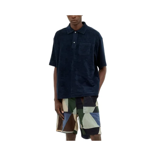 Engineered Garments Short Sleeved Terry Polo Shirt