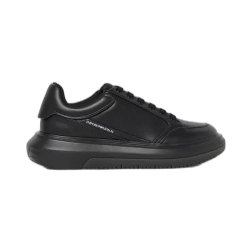 Emporio Armani Logo-Printed Lace-Up Sneakers