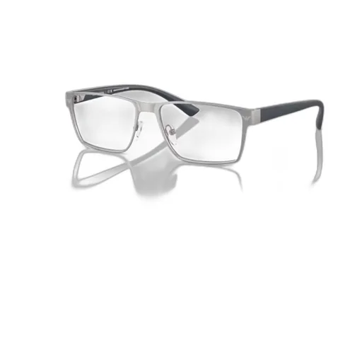 Emporio Armani Matte Effect Rectangular Frame Glasses