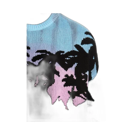 Dsquared2 Tropical Patterned-Jacquard Crewneck Jumper