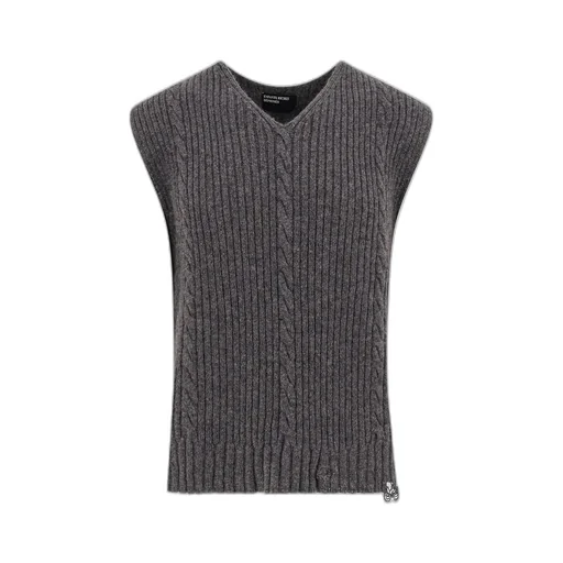 Enfants Riches DÉPrimÉS Cable Knit V-Neck Knitwear