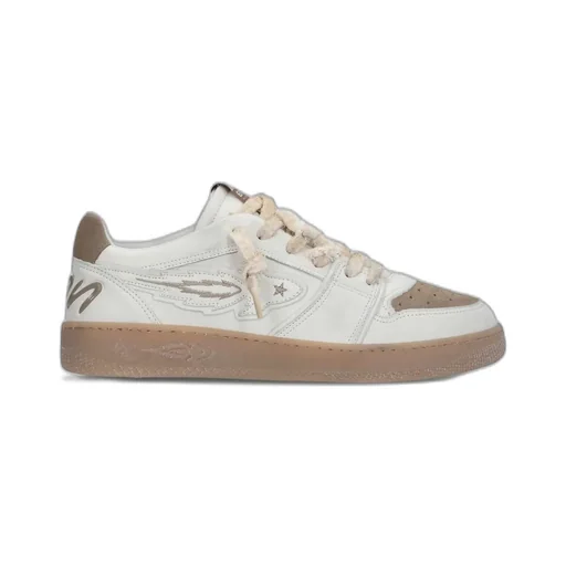 Enterprise Japan Distressed Low-Top Sneakers