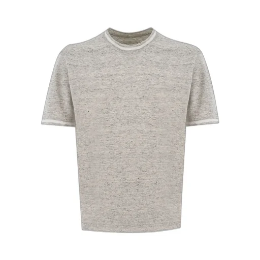 Eleventy Contrast Trim Crew-Neck T-Shirt