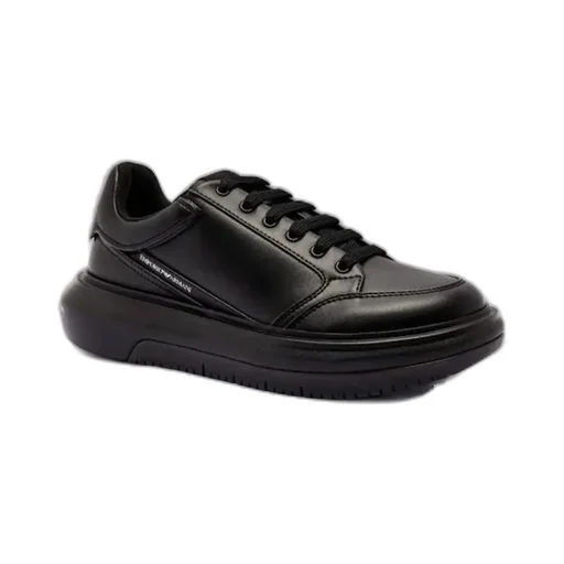 Emporio Armani Logo-Printed Lace-Up Sneakers