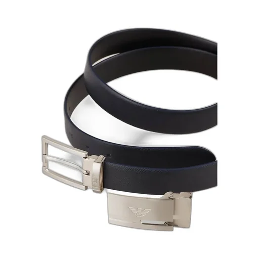 Emporio Armani Logo Engraved Buckled Belt