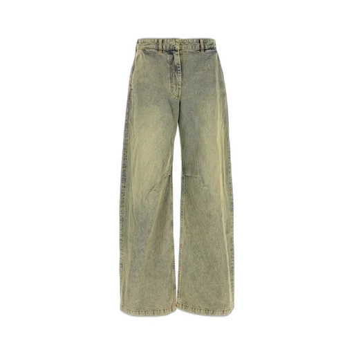 Entire Studios Logo Patch Straight-Leg Jeans