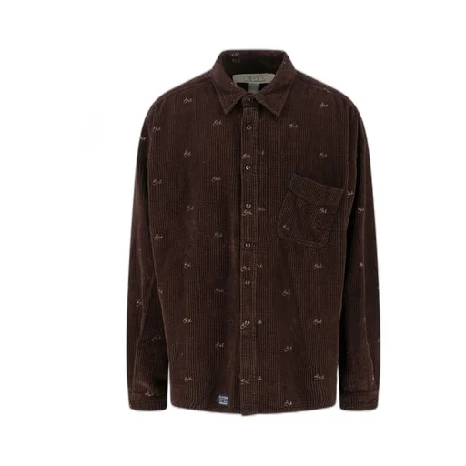 Erl Embroidered Corduroy Shirt