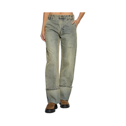 Entire Studios Cuffed Straight-Leg Jeans