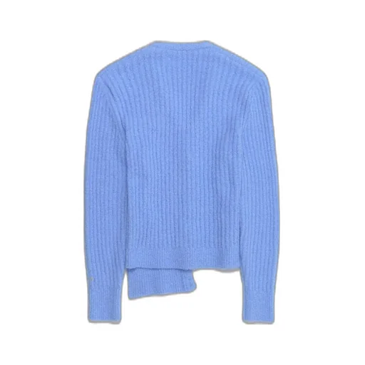 Erl Asymmetric Ribbed Cardigan
