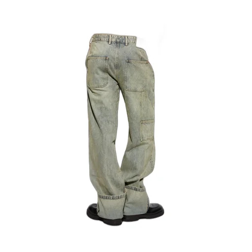 Entire Studios Cuffed Straight-Leg Jeans