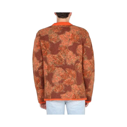 Erl Intarsia-Knit Long Sleeved Crewneck Jumper