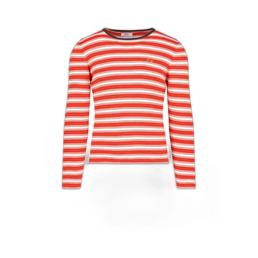 Erl Logo Embroidered Striped Crewneck Jumper
