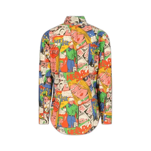 Erl Curved Hem Printed Shirt