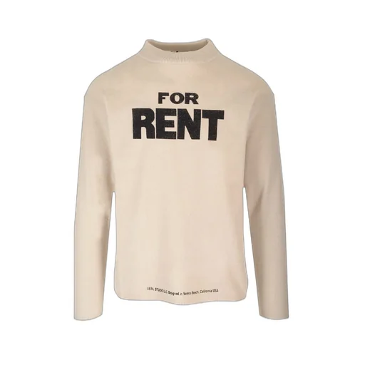 Erl For Rent Slogan-Printed Knitted Jumper