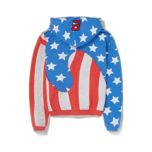 Erl Stars And Stripes Swirl Hoodie