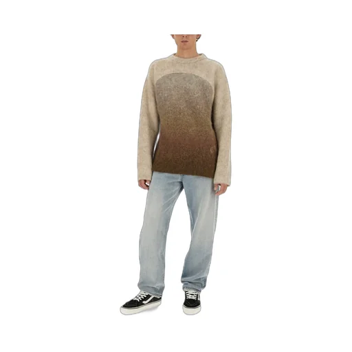 Erl Rainbow Gradient-Effect Brushed Effect Jumper