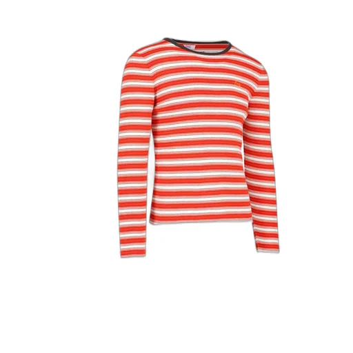 Erl Logo Embroidered Striped Crewneck Jumper