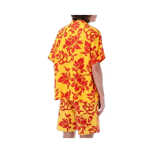 Erl Tropical Flowers Short-Sleeved Buttoned Shirt
