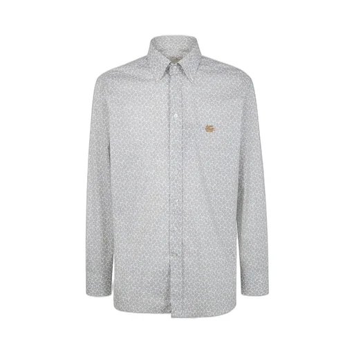 Etro Pegaso Embroidered Button-Down Shirt