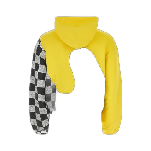 Erl Checkered Swirl Long Sleeved Hoodie