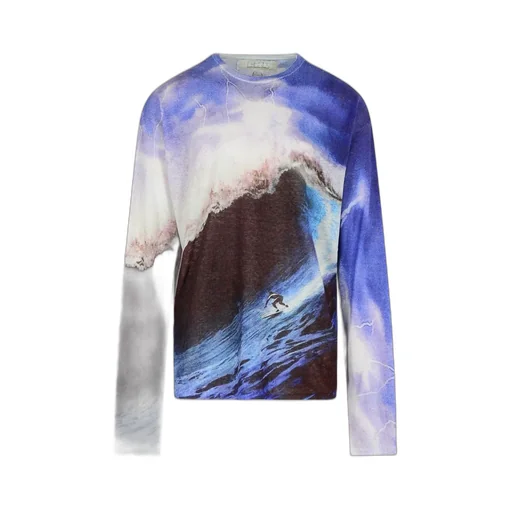Erl Patterned Crew Neck Knitwear