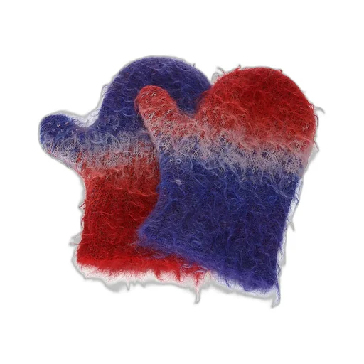 Erl Degrade-Knit Brushed Gloves