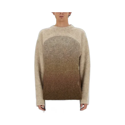 Erl Rainbow Gradient-Effect Brushed Effect Jumper