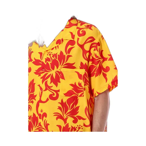 Erl Tropical Flowers Short-Sleeved Buttoned Shirt
