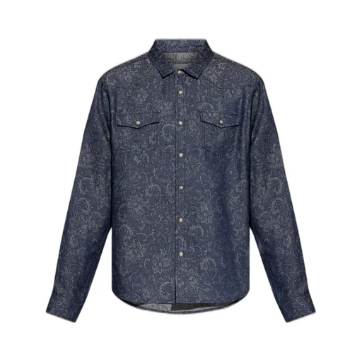 Etro Button-Up Denim Shirt