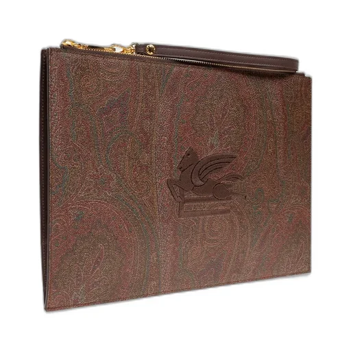 Etro Paisley Jacquard Zipped Clutch Bag