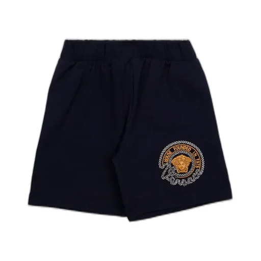 Versace Kids Medusa Head-Embroidered Stretched Shorts