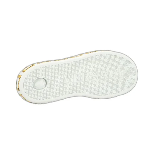 Versace Kids Round Toe Lace-Up Sneakers