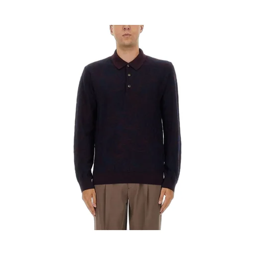 Etro Long-Sleeved Polo Shirt