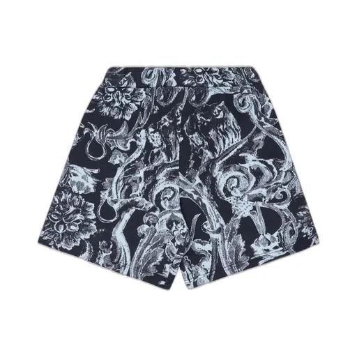 Versace Kids Barocco Stencil Jersey Shorts
