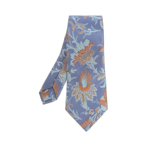 Etro Floral Motif Jacquard Tie
