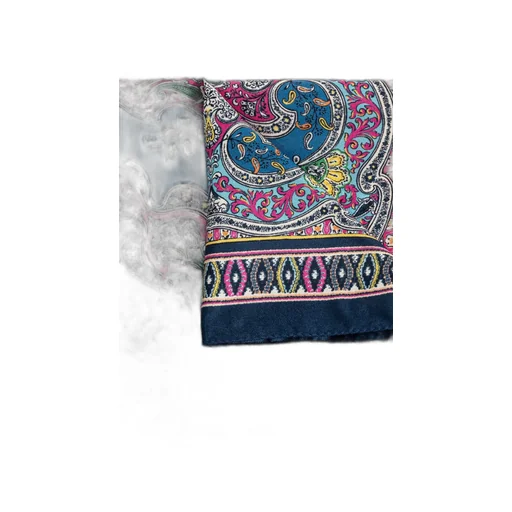 Etro Floral Paisley Motif Pocket Square Scarf