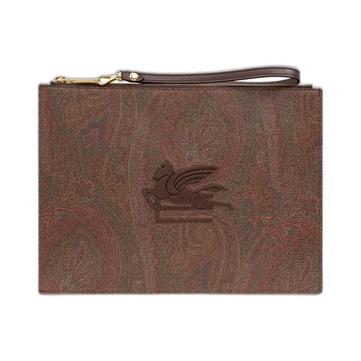 Etro Paisley Jacquard Zipped Clutch Bag
