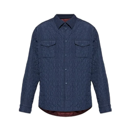 Etro Long Sleeved Quilted Overshirt