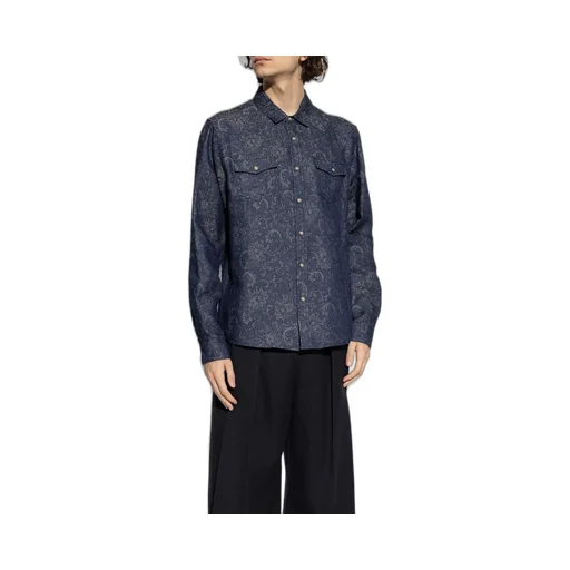 Etro Button-Up Denim Shirt