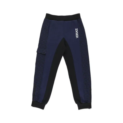 Versace Kids Logo Embroidered Track Pants