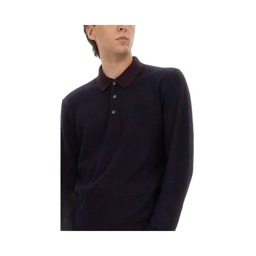 Etro Long-Sleeved Polo Shirt