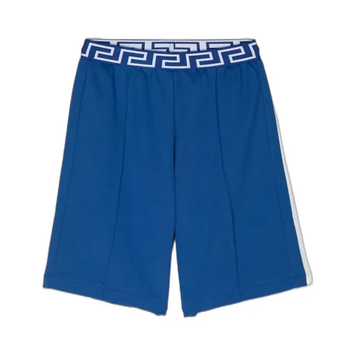 Versace Kids Medusa-Embroidered Bermuda Shorts