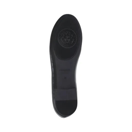 Versace Kids Heart Embellished Slip-On Ballerinas